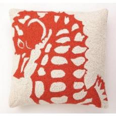 Orange Seahorse Hook Pillow 