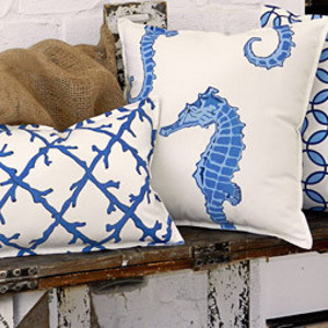 Coastal Decorative Cotton Canvas Pillows