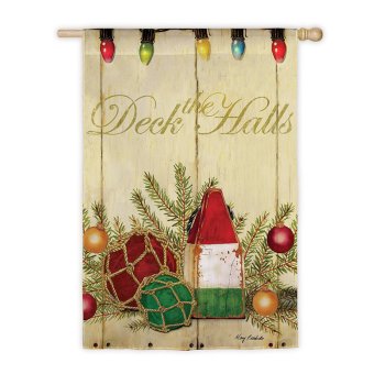 Deck The Halls Holiday Flag 