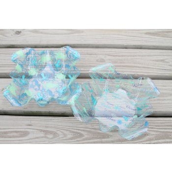 Sea Life Themed Ruffle Top Plastic  Bowls 