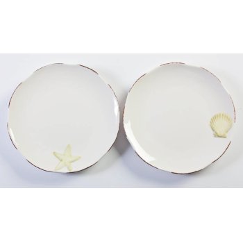 Ceramic Salad Plates, Sounds of the Sea