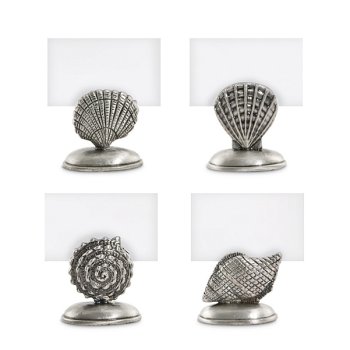 Pewter Sea Life Place Card Holders
