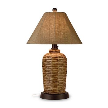 Coastal Table Lamps on Patio Living Concepts South Pacific Bamboo Outdoor Table Lamp