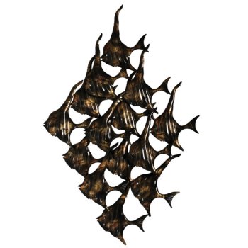 School of Fish Metal Wall Art