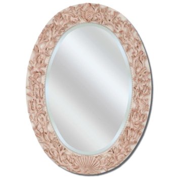 Oval Ivory Shell Mirror  