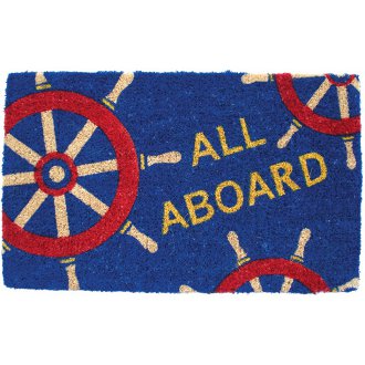 All Aboard! Coconut Fiber Doormat