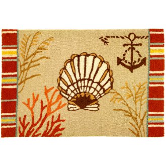 By the Sea Clam Shell Rug