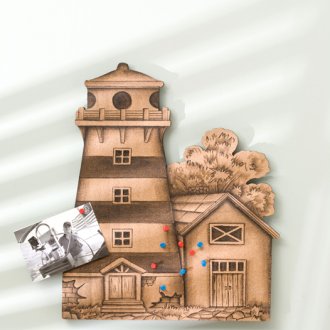Cork Lighthouse Wall Decor with Tacks