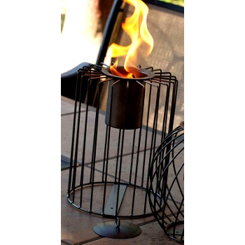 Cylinder Metal Firekeeper Lantern