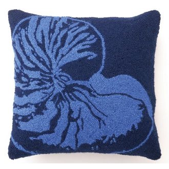 Dark Blue BG Nautilus Hook Pillow