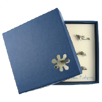 Dolphin Pewter Pushpins