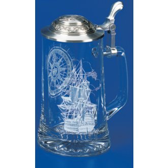 Glass Nautical Stein