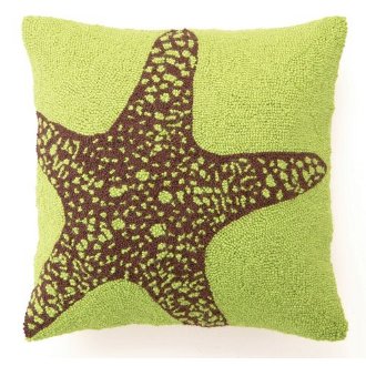 Green BG Starfish Hook Pillow