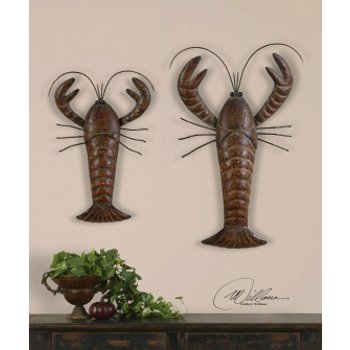 Lobsters Wall Decor (Set of 2)