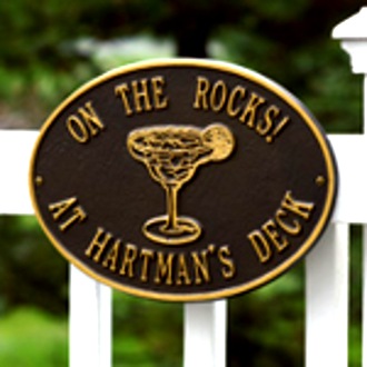The Hawthorne Personalized Margarita Plaque 