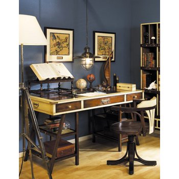 Authentic Models Navigator's Desk, Ivory