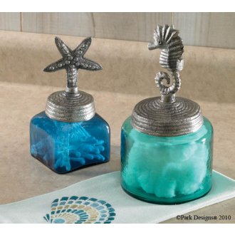 Starfish and Sea Horse Glass Jars