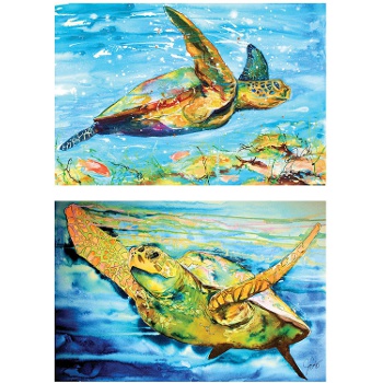 Sea Turtles Wall Canvas 16x20