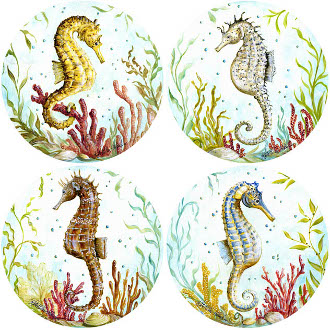 Sea Horses Drink Coasters