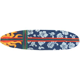 Surfboard Navy Rug