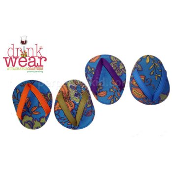 Aqua Verra Flip Flop Coasters 