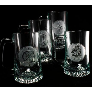 Nautical Beer Mug Set 