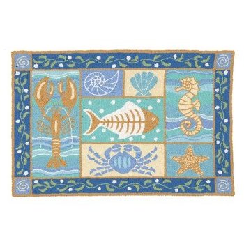 Coastal Hook Rug 2'x3'