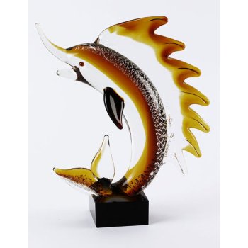 Badash Art Glass Crystal Swordfish Sculpture 