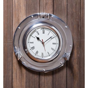 Metal Porthole Wall Clock 