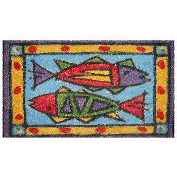 Passion Fish Coconut Fiber Door Mat