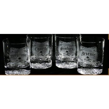 Name Your Poison Whiskey Glass Set