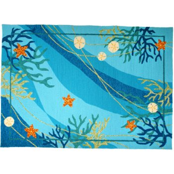 Underwater Coral & Starfish Rug