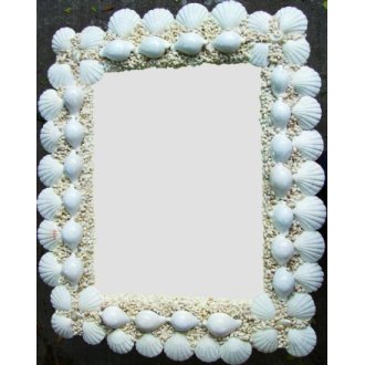 Sea Spray Seashell Mirror