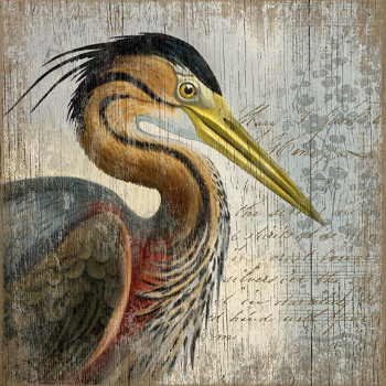 Red Heron Wall Art