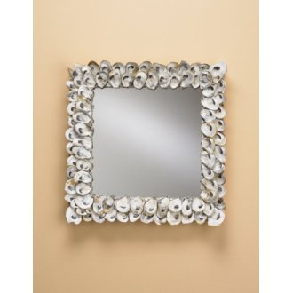 Square Oyster Shell Mirror