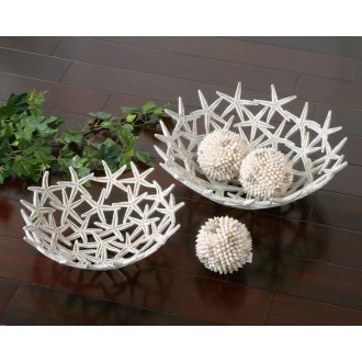 Starfish Bowls with Spheres, S/5
