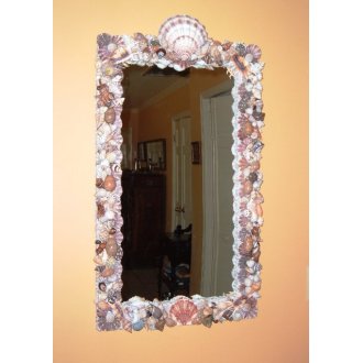 Victorian Reflection Shell Mirror 