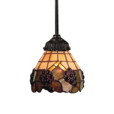 Mix-N-Match 1 Light Pendant In Vintage Antique And Stained Glass