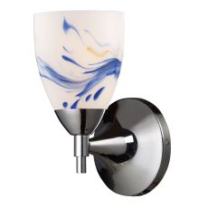 Celina 1 Light Sconce In Polished Chrome And Mountain