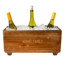 Personalized Halloween Wooden Wine Trough