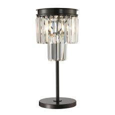 Palacial 1 Light Table Lamp In Oil Rubbed Bronze And Clear Crystal