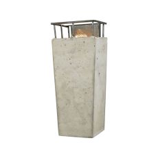 Brocca 1 Light Wall Sconce In Silverdust Iron With Concrete Shade