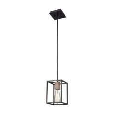 Rigby 1 Light Pendant In Oil Rubbed Bronze And Tarnished Brass