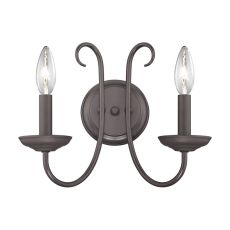 Williamsport 2 Light Wall Sconce In Oil Rubbed Bronze