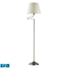 Elysburg 1 Light Led Floor Lamp In Satin Nickel
