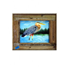 Wading Blue Heron Framed Art Print