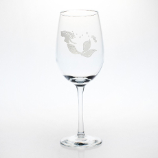 Mermaid White Wine Glasses S/4