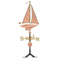 Classic Directions Polished Copper Sailboat Wv, Polished