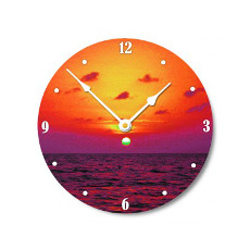 Florida Bay Sunset Wall Clock