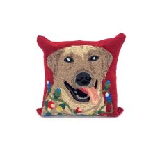 Liora Manne Frontporch Happy Holidays Indoor/Outdoor Pillow - Red, 18" Square